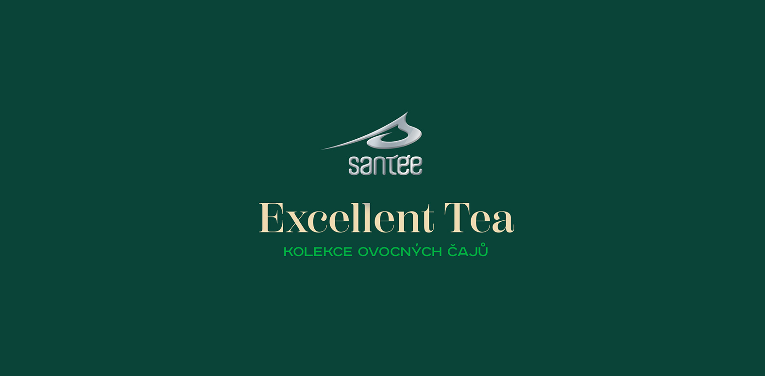 Logo Santée Excellent Tea, kolekce ovvocných čajů.